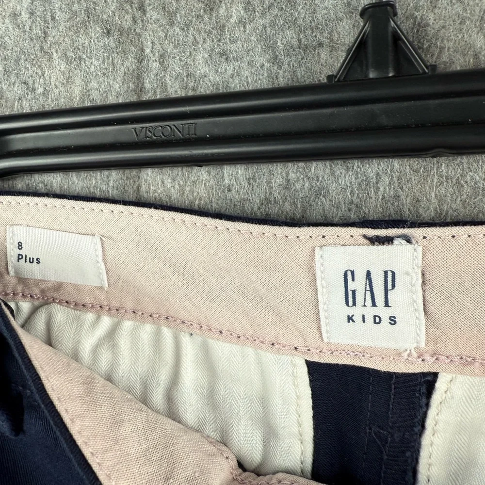 Gap Kids‎ Girl Size 8 Plus adjustable waist uniform chino shorts Nwt navy blue